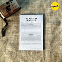 Oxynote "Financial Planner" Notepad - 8.2 inch x 5.6 inch - 31 Sheets_img_3