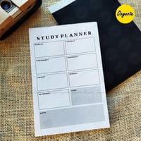 Oxynote "Study Planner" Notepad - 8.2 inch x 5.6 inch - 31 Sheets_img_1