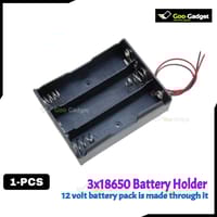 3S 3 slot 18650 Battery Holder Case | 3S 12V Lithium-Ion Battery Box with 6-Inch Wire Leads for DIY Projects_img_0