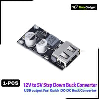 DC-DC Buck Converter USB Charging Module | QC3.0 QC2.0 6-32V to 3V 5V 12V Step-Down Circuit Board_img_0