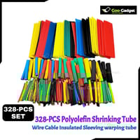 328Pcs Assorted Heat Shrink Tubing Set | Polyolefin Insulated Wire Cable Wrap Sleeving Kit_img_0
