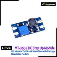 MT3608 DC-DC Step-Up Boost Converter Module | Adjustable 2V-24V to 5V-28V, 2A Voltage Regulator_img_0