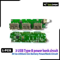 5V 2A - 3 USB Ports High-Speed Charging Circuit for 3.7V 14500 & 18650 Batteries | Lithium Battery Charger Board for DIY Power Banks_img_0