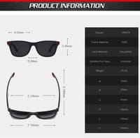 139 B Polaroid Sunglass Men Square Frame_img_4