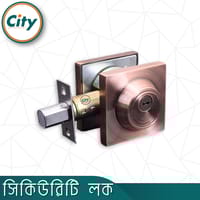 স্কোয়ার ডেডবোল্ট সিকিউরিটি লক ওয়ান সাইড কী ওয়ান সাইড নব দরজার লক অ্যান্টিক_img_1