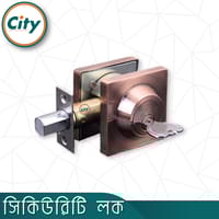 স্কোয়ার ডেডবোল্ট সিকিউরিটি লক ওয়ান সাইড কী ওয়ান সাইড নব দরজার লক অ্যান্টিক_img_2