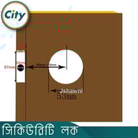 স্কোয়ার ডেডবোল্ট সিকিউরিটি লক ওয়ান সাইড কী ওয়ান সাইড নব দরজার লক অ্যান্টিক_img_5