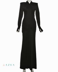 Ribbon Bandage Ruched Bodycon_img_3