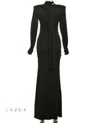 Ribbon Bandage Ruched Bodycon_img_4