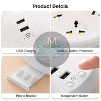 💥Doomhot Row socket Lamp Multifunctional European Standard Perforated Night Light_img_1