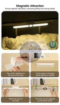 💥Auoyo Magnetic Study Lamp Dual Mode Switch Magnetic Absorption Three Color Reading Desk Lamp_img_9