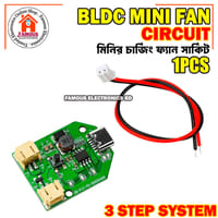 Type C USB Charging Small BLDC Fan Circuit Board 9V Boost Three Speed Stepless Speed Regulation Charging Handheld Fan Control Board_img_4