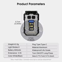 💥Outtobe Mini Keychain Light Portable Pocket Flashlight Aluminum Key Chain Lamp_img_5