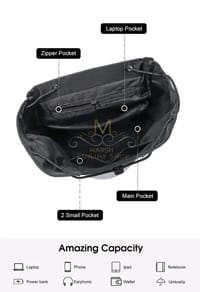 MENSPE Men Laptop Backpack Large Capacity Business Bag College Backpack Waterproof Travel Backpack_img_4