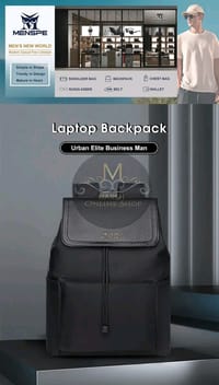 MENSPE Men Laptop Backpack Large Capacity Business Bag College Backpack Waterproof Travel Backpack_img_9