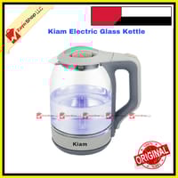Kiam Electric Glass Kettle - PK824GL/BL-002 - 2L/1.8ltr - Glass Body - Double Dry-Boil Protection - Automatic Over Heat Protection - Kitchenware Electric Kettle_img_2