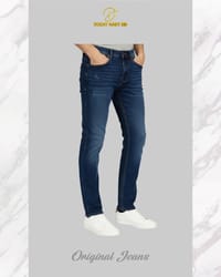 Jeans Pant - 1 Pcs Dark Blue Wash Denim Pant - 253064_img_1