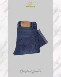 Jeans Pant - 1 Pcs Dark Blue Wash Denim Pant - 253064_img_3