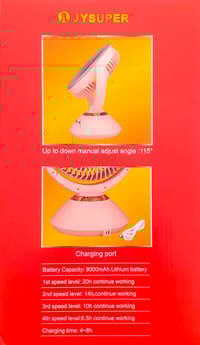 JYSUPER JY-2570 Rechargeable Fan_img_3