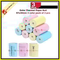 Thermal Paper color thermal paper Roll 57x30mm 3 color pack of 3 pcs_img_4