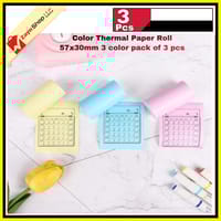 Thermal Paper color thermal paper Roll 57x30mm 3 color pack of 3 pcs_img_6