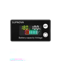 SUPNOVA Battery Capacity Voltage Indicator Level– DC 8V to 100V LCD Voltmeter Gauge for 12V 24V 48V 60V 72V 84V Lead Acid, Lithium, LiFePO4_img_0