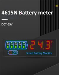 DC 7–55V Smart Battery Level Indicator (JX-4615N-A2) – LCD Voltage & Capacity Meter_img_2