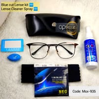 Deep Coffee Metal Premium BlueCut eyeglass_img_0