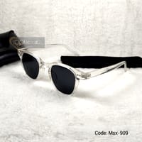 Transparent Black Stylish Sunglass_img_1