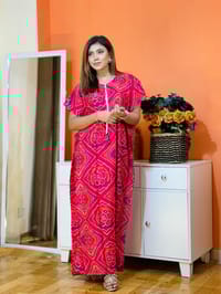 চায়না লিনেন এর লং কাফতান মেক্সি_img_4