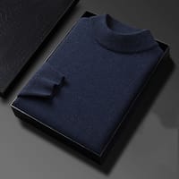 Classic Nevy Blue Turtleneck Sweater_img_1