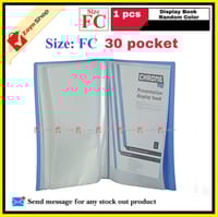 Display Book FC Legal Size 30 or 40 pocket Plastic File Folder Display Presentation Book Random color- 1pcs_img_1