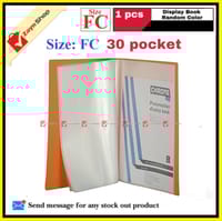 Display Book FC Legal Size 30 or 40 pocket Plastic File Folder Display Presentation Book Random color- 1pcs_img_4