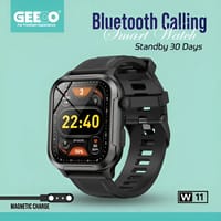 Geeoo W11 Bluetooth Calling Smart watch – Black_img_2