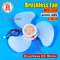 6inch BLDC Brushless Fan Motor 9V/12V Fan Core 3 Blades High Air Flow_img_0