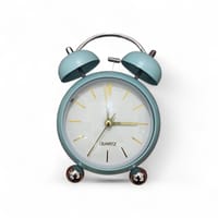 Vintage Twin Bell Quartz Alarm Clock – Stylish Table Clock_img_0