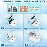 Mini Thermal Bluetooth Printer - Blue_img_1