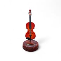 Vintage Violin Music Box Showpiece Classic Table Décor_img_0