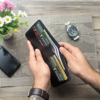 Genuine Leather Wallet for Men - Black_img_1