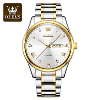 Olevs Luxury Men’s Quartz Watch(White,Black-White, Gold,  Black-Gold)_img_0