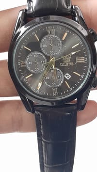 Fashionable Glass Quartz Analog Men's Watch_img_0