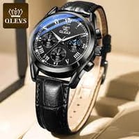Fashionable Glass Quartz Analog Men's Watch_img_1