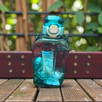 750ml Flat Water Bottle with Strap – Leak Proof, BPA Free – School, Gym, Office Friendly_img_2