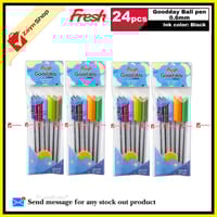 Fresh Good Day Ball Pen 0.6 mm Black Ink 24 pcs Random color body_img_0