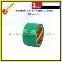 Colorful Scotch Tape Blue Green Red wide 2.5cm 60 meter 1pcs_img_2