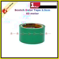 Colorful Scotch Tape Blue Green Red wide 2.5cm 60 meter 1pcs_img_3