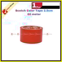 Colorful Scotch Tape Blue Green Red wide 2.5cm 60 meter 1pcs_img_4