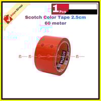 Colorful Scotch Tape Blue Green Red wide 2.5cm 60 meter 1pcs_img_5