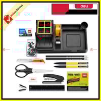 Deli 38252A Desk Organizer (Includes 17 pieces of stationery items) Black_img_0