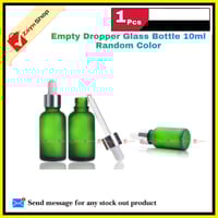 Empty Dropper Glass Bottle 10 ml Random color 1 pcs_img_1